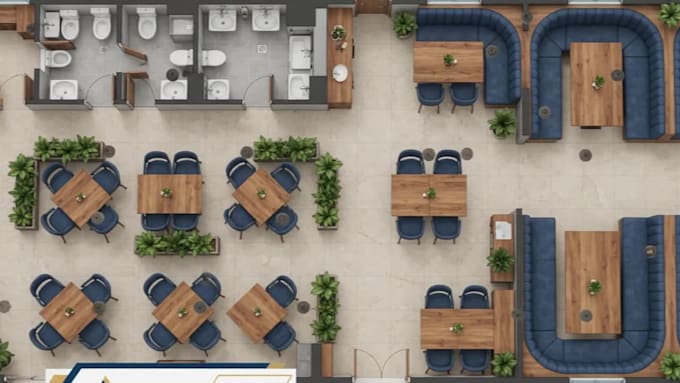 design restaurant seating layout cafe bakery 2d floor plan and space planning