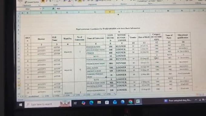 do excel data entry, data cleaning and formatting