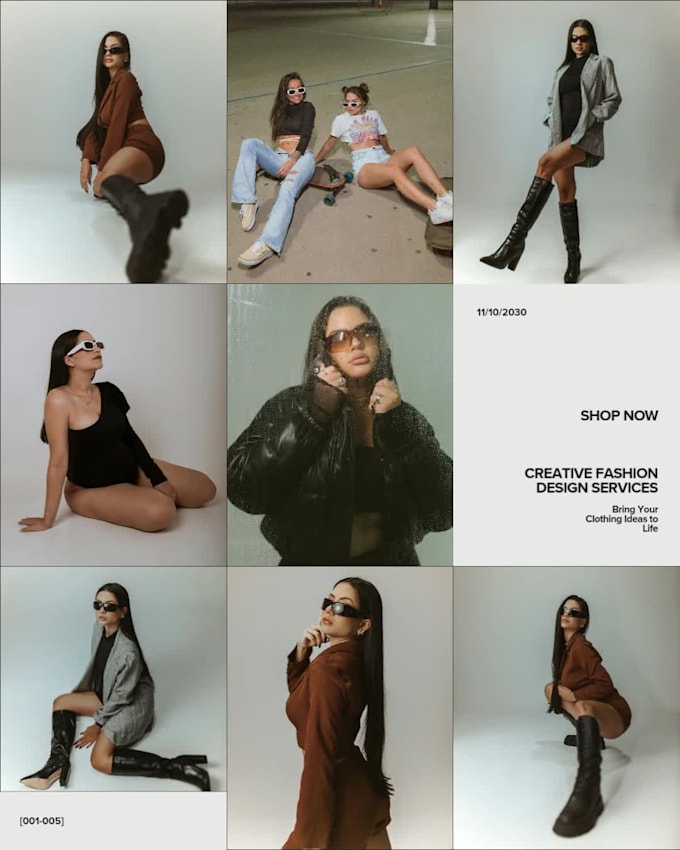 design canva instagram posts for clothing brands