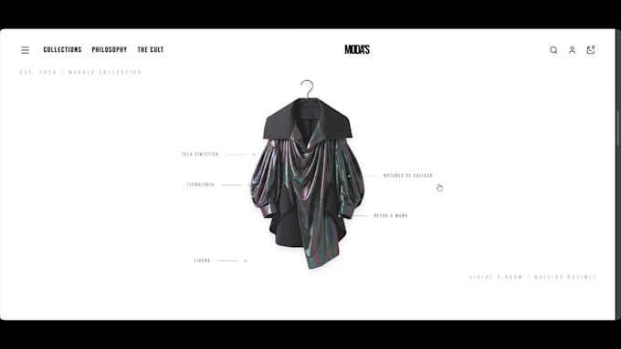 an immersive 3d website with scroll animation