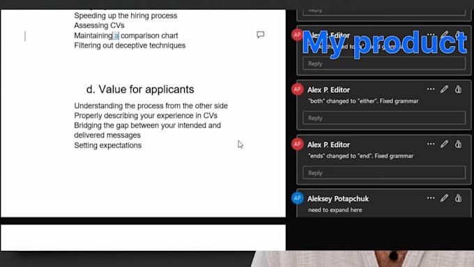 ai proofread your document with real tracked changes