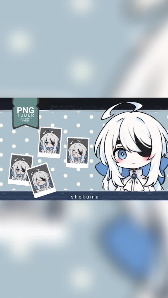 design chibi pngtuber model for streaming