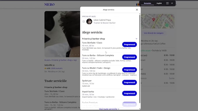 design a modern professional website for your busines