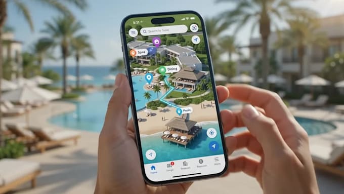 design immersive wayfinding maps for campuses, resorts and visitor destinations
