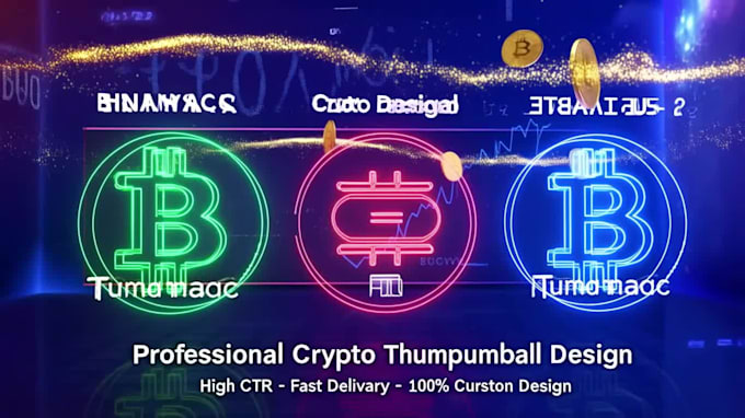 design eye catching crypto youtube thumbnails