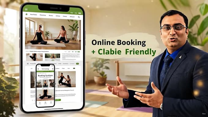 design a modern yoga studio website with 1 year hosting and maintenance