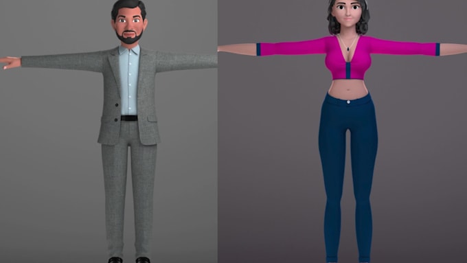 create 3d stylized and realistic character, props model with pbr texture