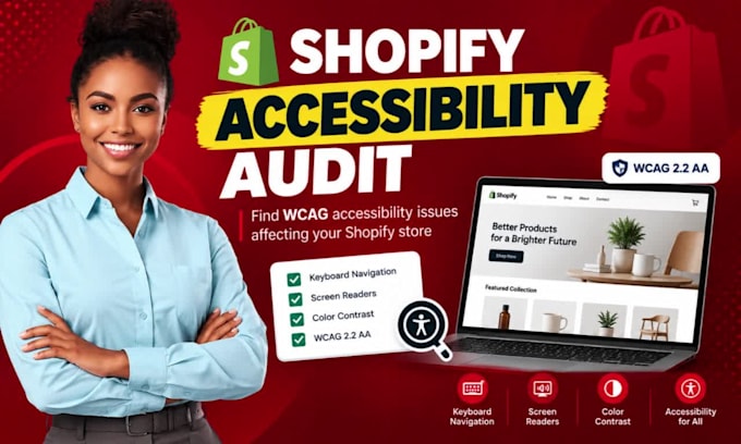 shopify accessibility audit, shopify wcag audit, shopify wcag 2 2 aa, website