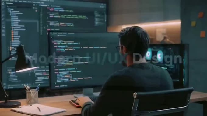 design a modern website with animations
