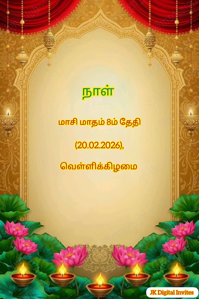 design luxury animated tamil wedding invitation video