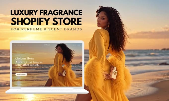 design a luxury shopify perfume and fragrance store