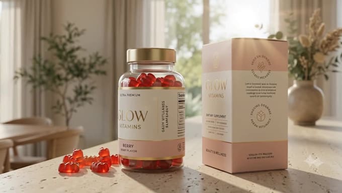 create premium supplement product images