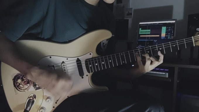 record jazz rock guitar riffs and solos for your song