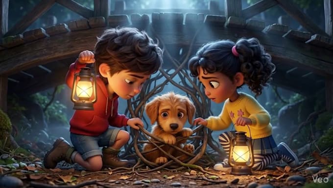 create a cinematic 3d children book trailer for amazon