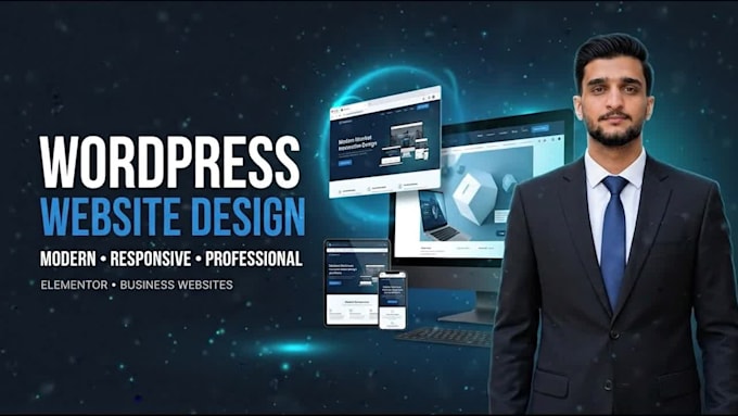 design and develop a modern responsive wordpress website