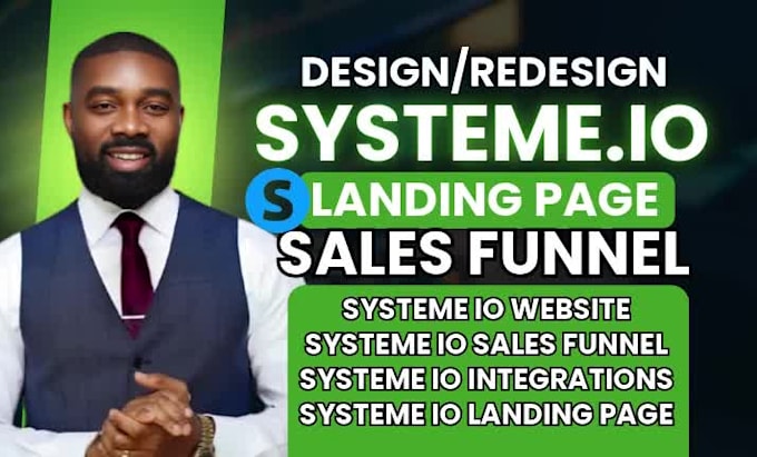 build systeme io landing page, systeme io sales funnel and systeme io automation