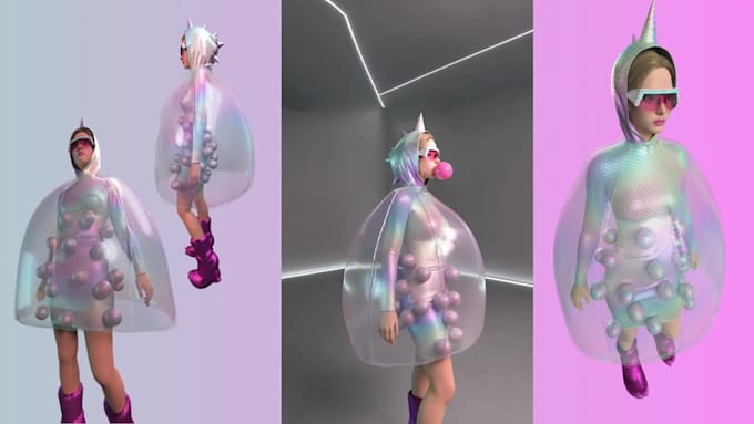 create cinematic cgi fashion campaign visuals