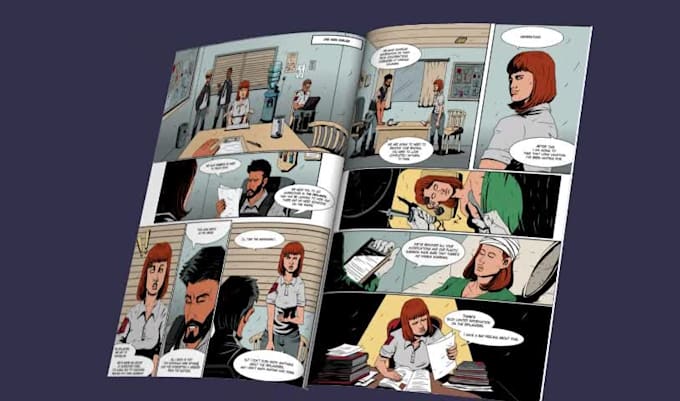 create gritty noir comic art with cinematic shadows