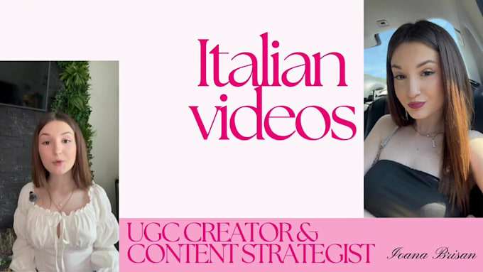 create ugc videos in italian