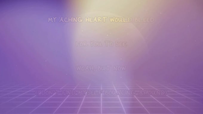 create a custom karaoke video with synced scrolling lyrics