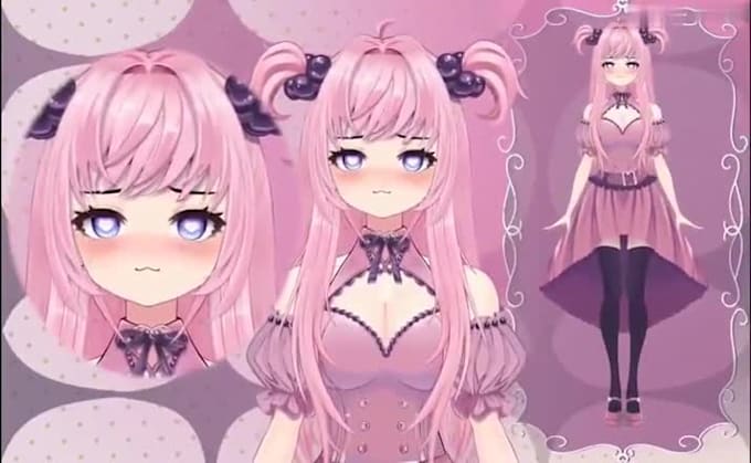custom 2d 3d vtuber model rigging vrm and streaming setup design rig pro vtuber