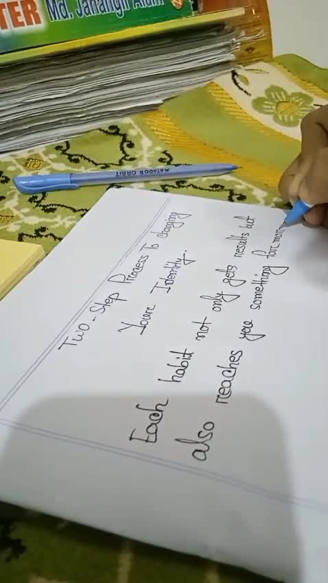write anything with my beautiful handwritting