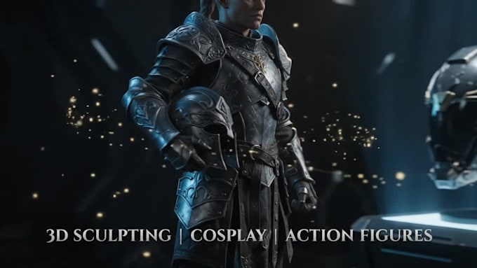 do 3d sculpting, 3d cosplay, 3d modeling, 3d action figures,