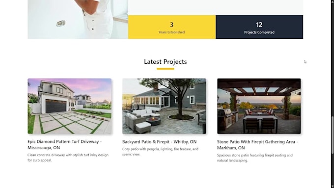 build a modern landing page