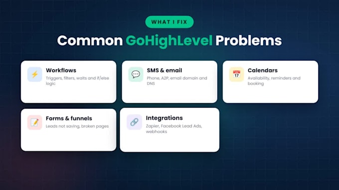 fix gohighlevel workflows, automations and ghl issues