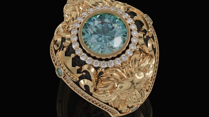create 3d jewelry design bespoke cad photorealistic render