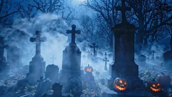 create cinematic horror halloween intro trailer video