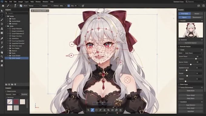 2d vtuber model live2d vtuber rigging anime vtuber live2d model live2d rigging