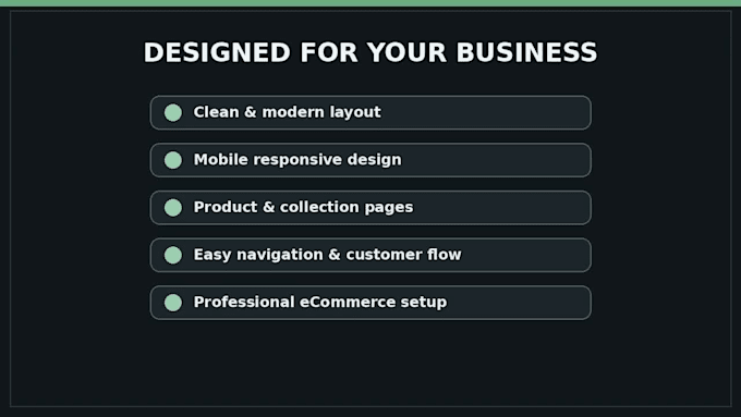 create a modern shopify store for any niche or business