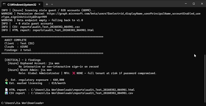 perform AWS security audit scanning