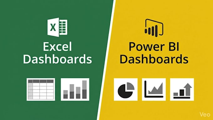 create excel dashboards and power bi dashboards for data analysis