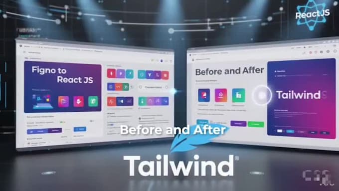 convert figma to react js and tailwind