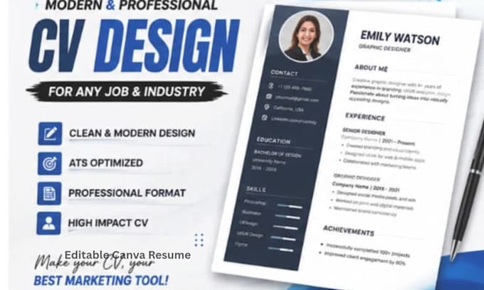 create ats friendly professional resume CV and cover letter