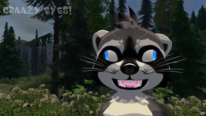 create custom furry vrchat avatar, fursona, fluffy avatar, unity vrm 3d model