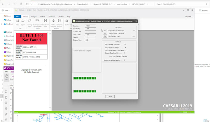 perform piping stress analysis using caesar ii