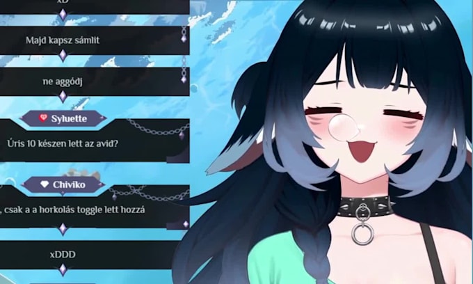design vtuber model live2d model vtuber rigging character design anime vtuber