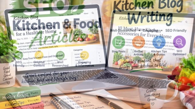 write SEO kitchen and food articles