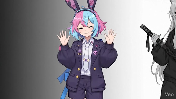 create live2d vtuber model rig anime vtuber avatar for streaming