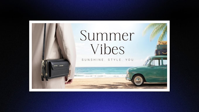 design professional website banner ads for ecommerce and social media