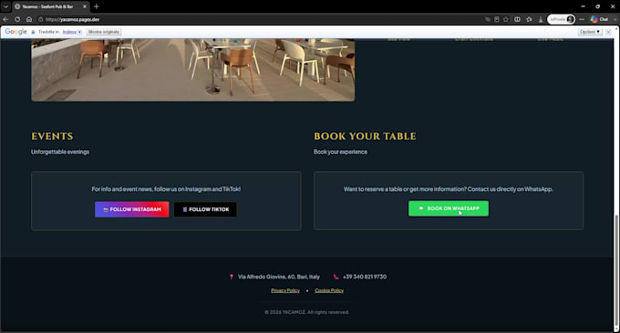 build a custom multilingual website with galleries and menus