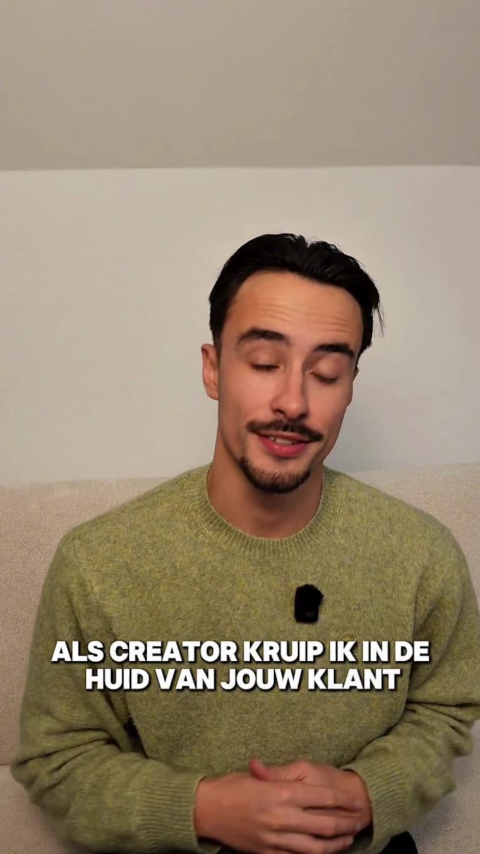 create dutch ugc content for tiktok, instagram reels and ads