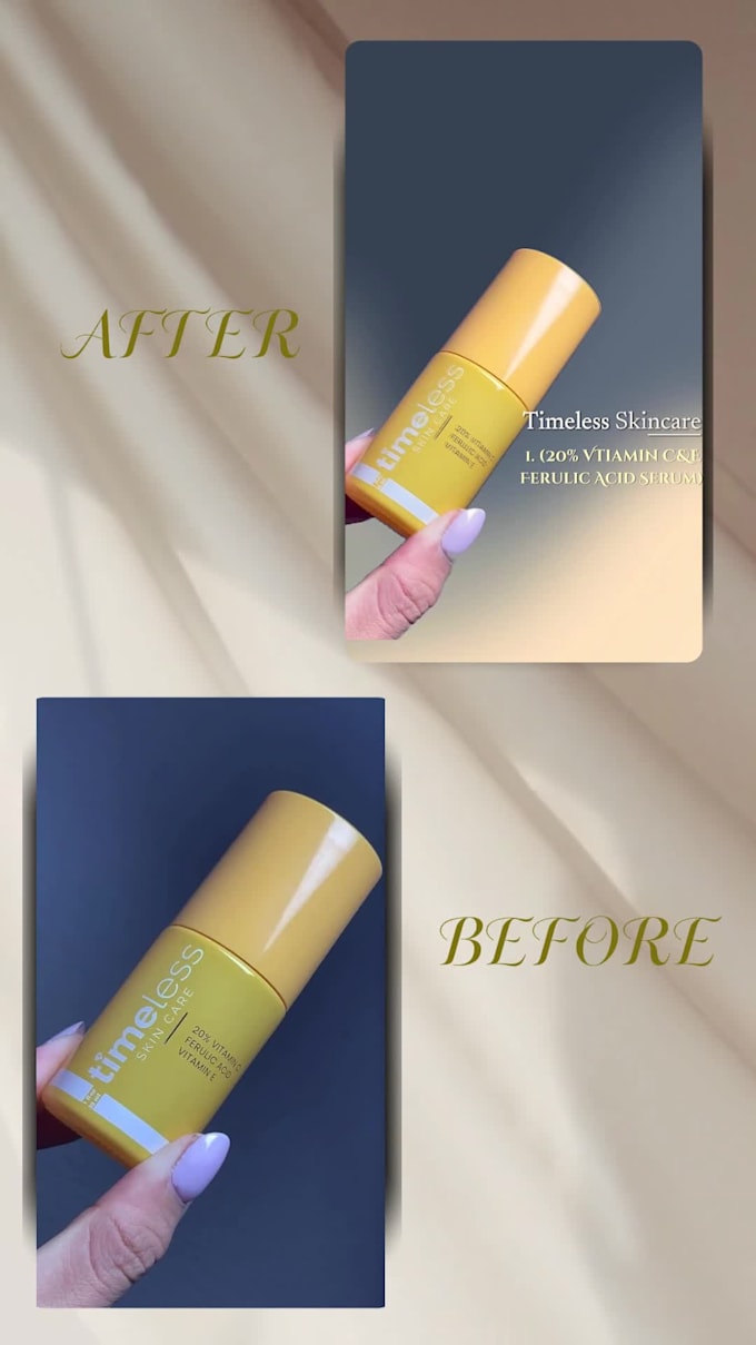 professionally edit skin care reels