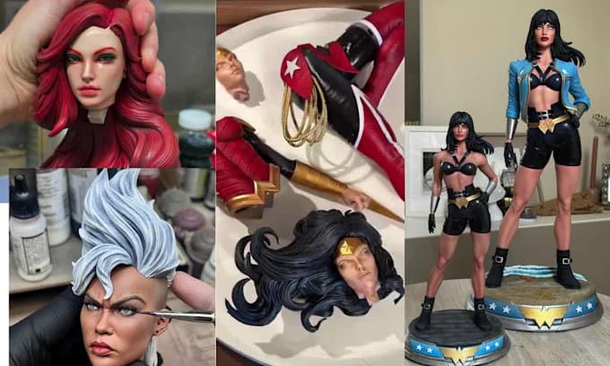 3d print and paint custom anime figure miniature tabletop model resin ...