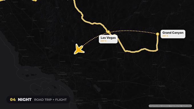 create an animated travel route map for your vlog or video