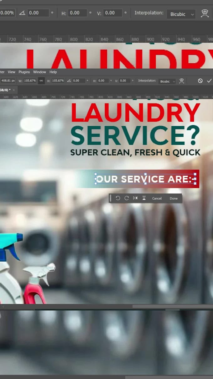 design a laundry flyers, social media post within 24hrs