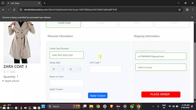 test website and andriod apps using manual , automation testing